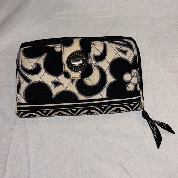 Vera Bradley Retired Night & Day Pattern Turn Lock Wallet - Picture 1 of 9